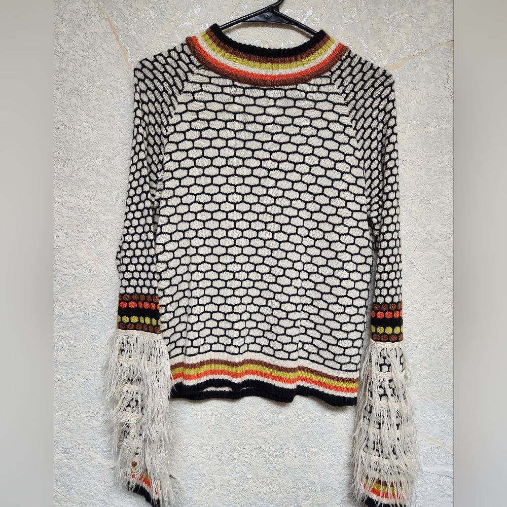 Glamorous Black and Orange Knit Sweater